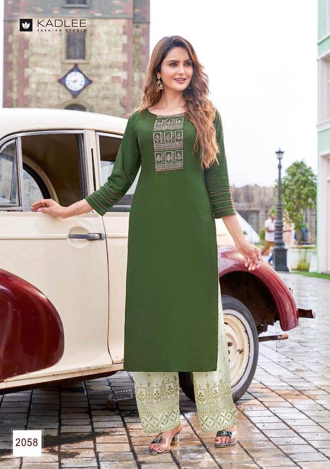 Pankh Vol 8 Rayon Regular Wear Wholesale Kurti With Bottom